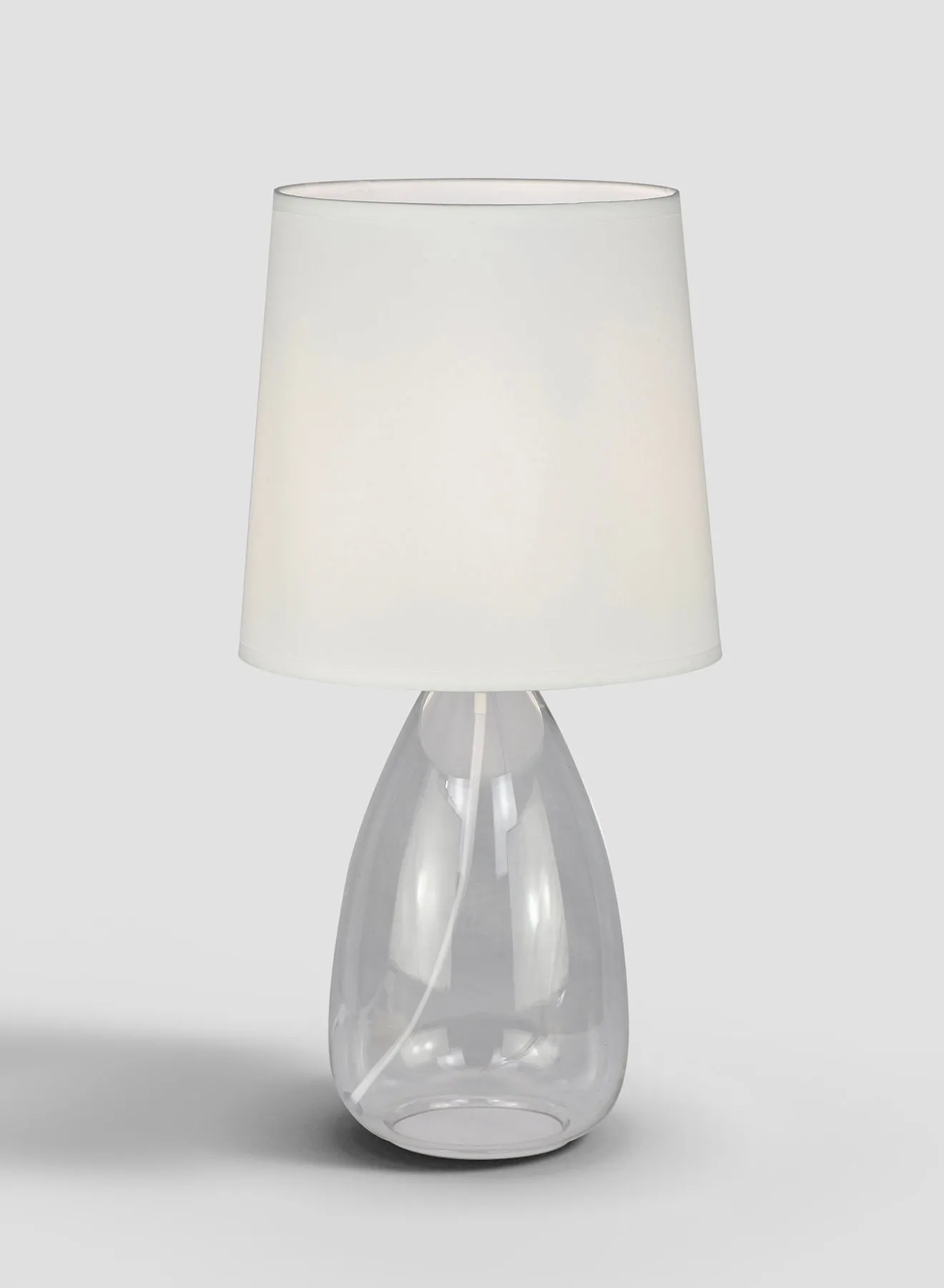 Switch Bouteille Glass Table Lamp مادة فاخرة فريدة من نوعها لمنزل أنيق ومثالي LT4100 شفاف / أوف وايت 23 × 45.5 شفاف / أوف وايت 23 × 45.5 سم