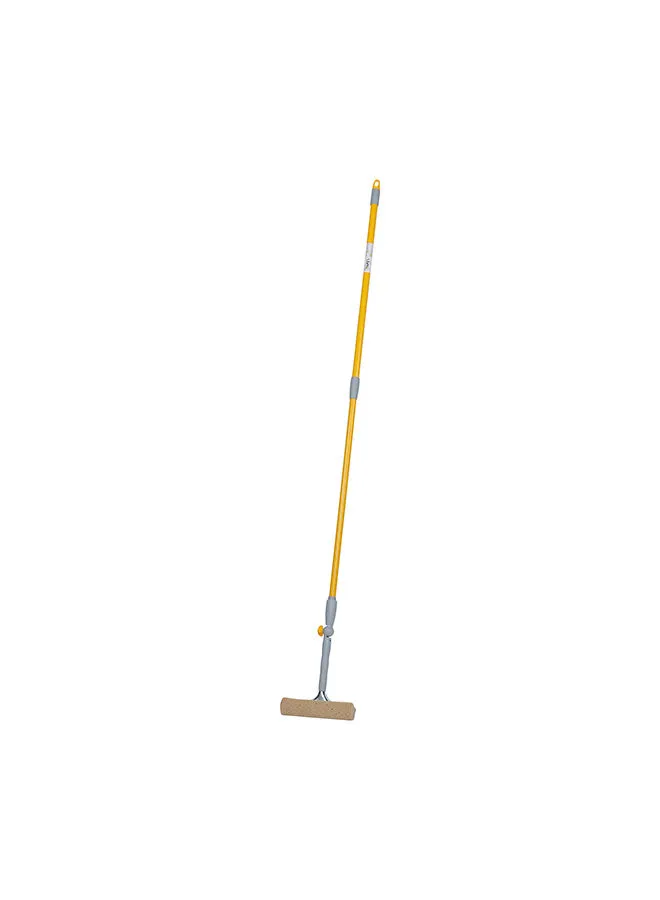 APEX Rotating Window Washer Squeegee With Sponge And Telescopic Handle Yellow/Grey 20cm