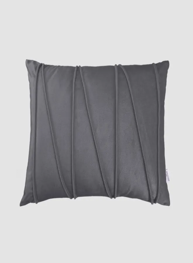 ebb & flow 3D Velvet Cushion  II,Unique Luxury Quality Decor Items for the Perfect Stylish Home Grey 55 x 55cm