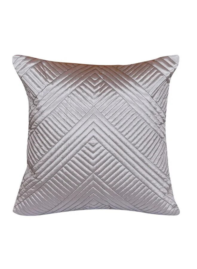 Hometown Square Shaped Polyester Decorative Cushion Cover Light Grey 40X40cm