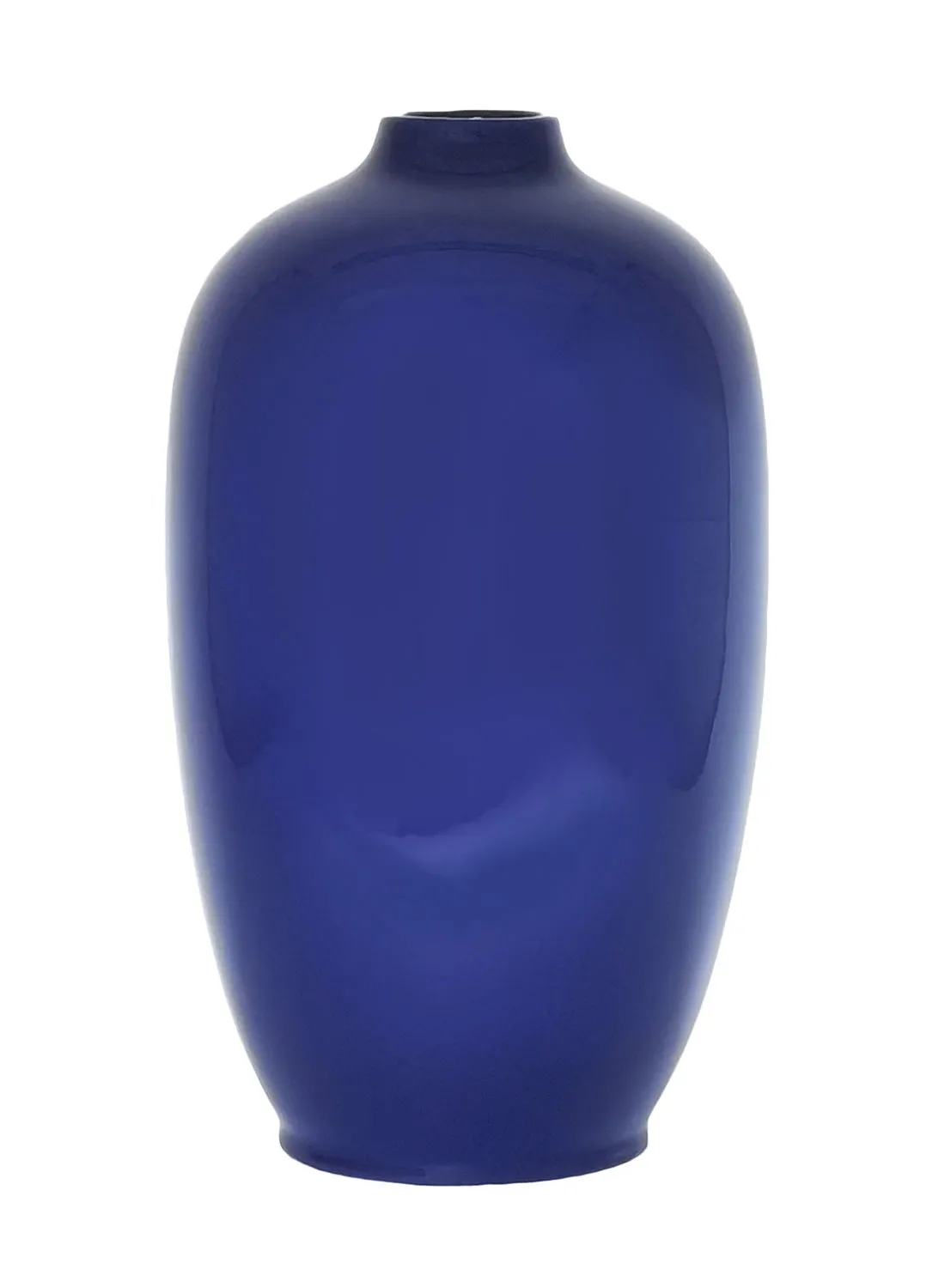 مزهرية خزفية كلاسيكية ذات شكل فني مذهل وفريد ​​من نوعه مواد ذات جودة فاخرة لمنزل أنيق ومثالي N13-010 أزرق 24.5 × 42 سم