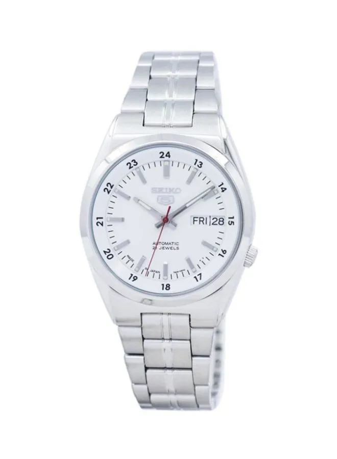 Seiko Men's 5 Automatic Round Shape Stainless Steel Analog Wrist Watch 36 mm - Silver - SNK559J 