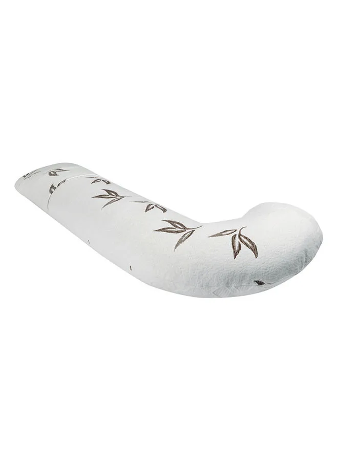 Moon Full Body Pillow With Bamboo Fabric Fabric white 170x75x35cm