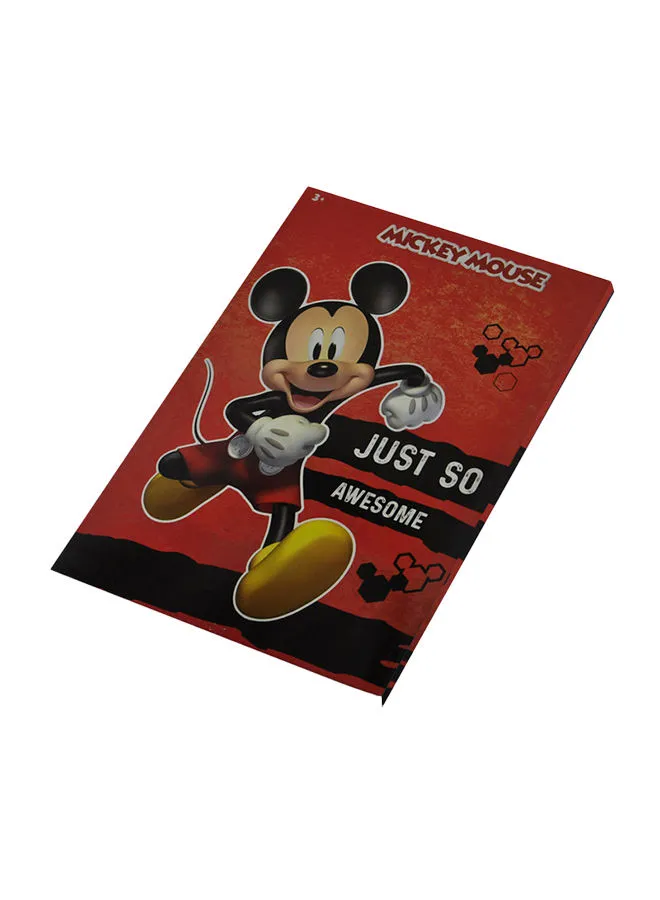 Trucare Mickey Notebook A4 Red/Multicolour
