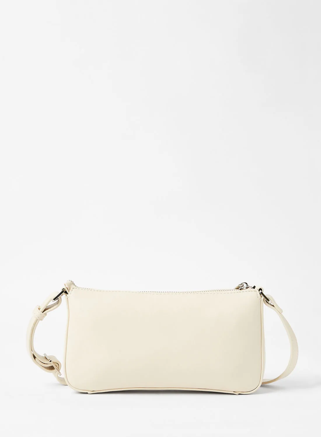 Reserved Solid Crossbody Bag Nude