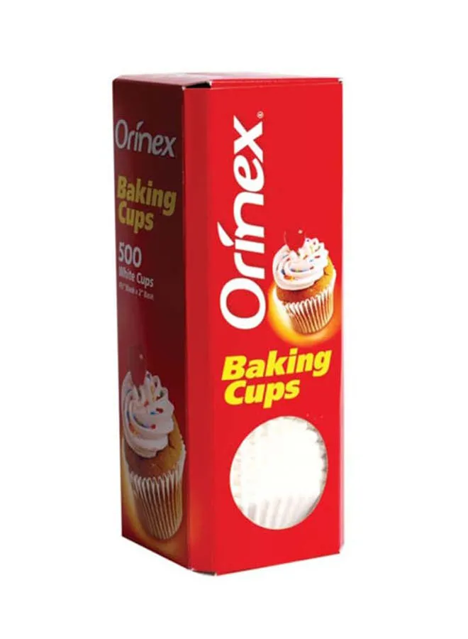 Orinex 500-Piece Baking Cups White 41mm