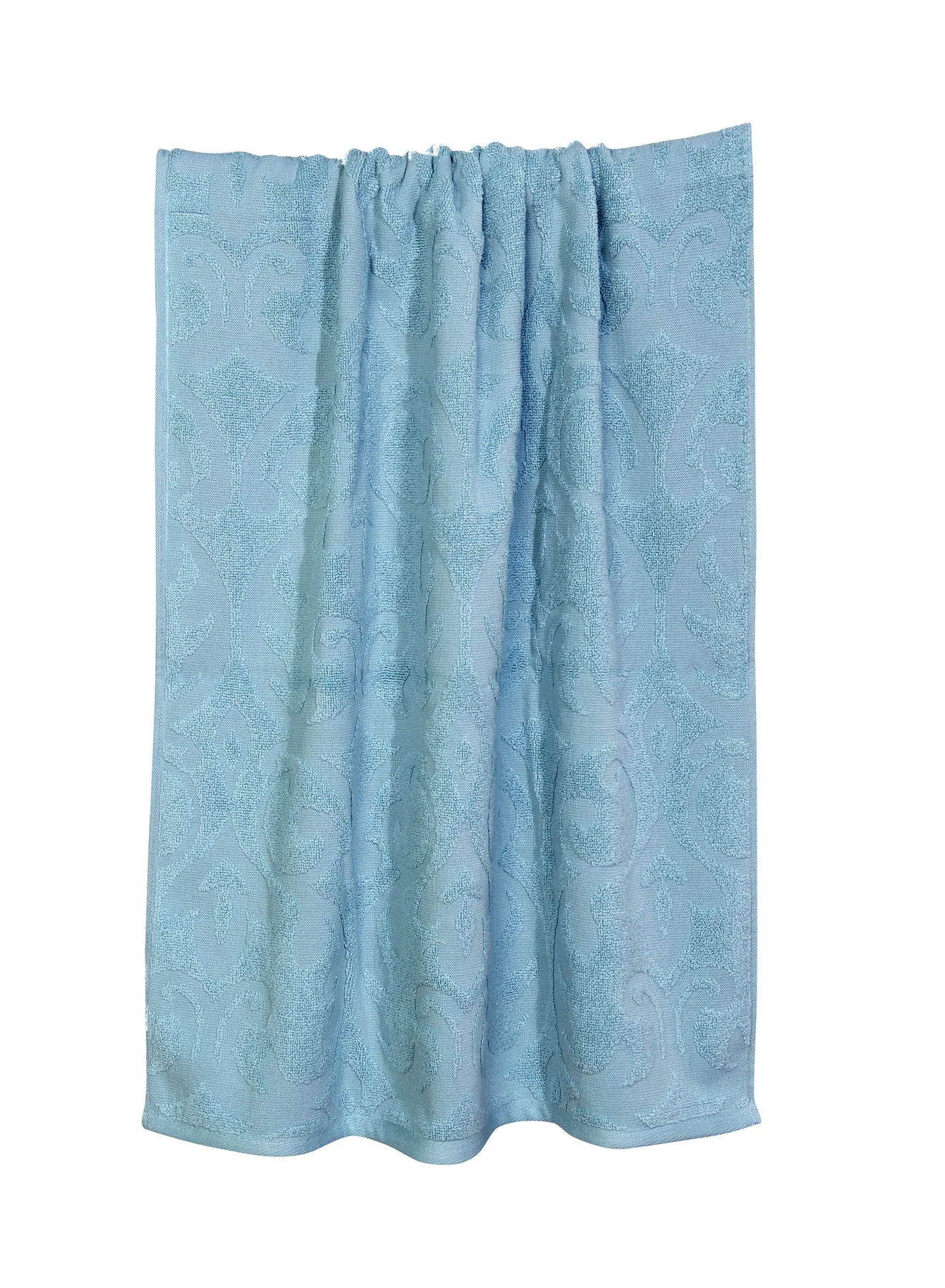 Hometown 6 Pack Bathroom Towel Set - 500 GSM 100% Cotton Low Twist - Blue Color -Economical