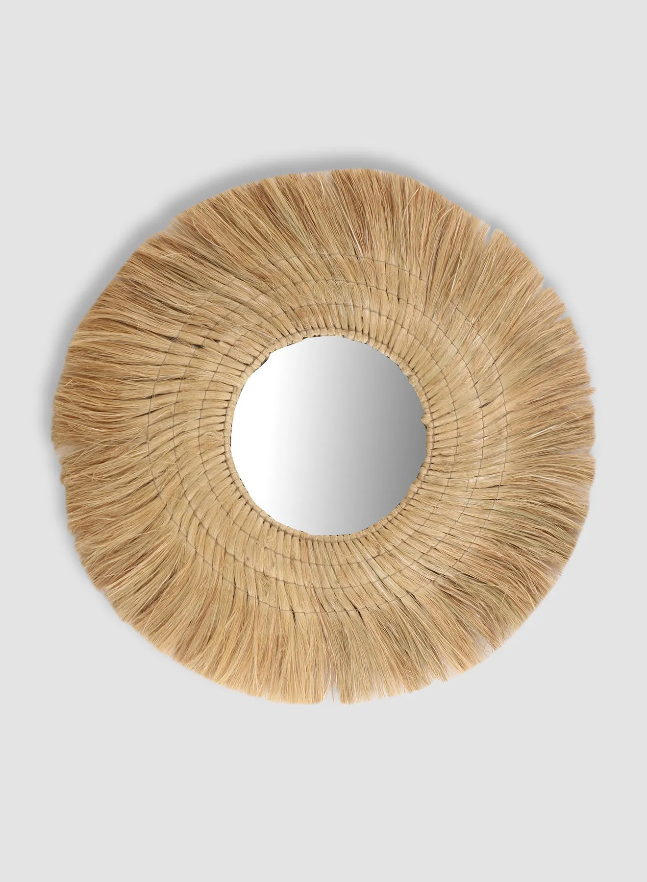 ebb & flow Modern Design Wall Mirror Unique Luxury Quality Material For The Perfect Stylish Home SAS24B Natural DIA 111centimeter