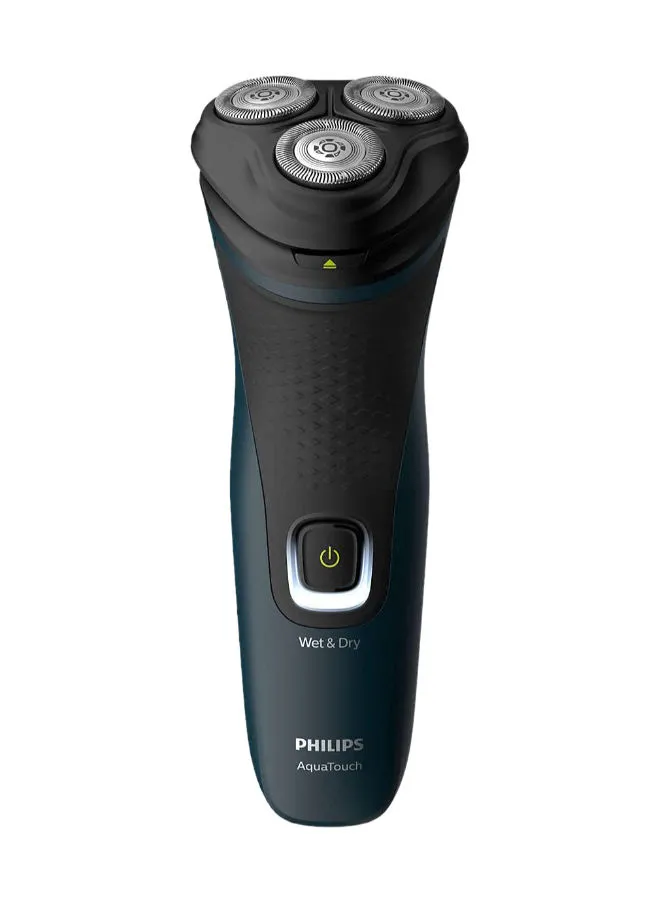 Philips Shaver Series 1000 Wet Or Dry Electric Shaver S1121/40, 2 Years Warranty Black/Blue