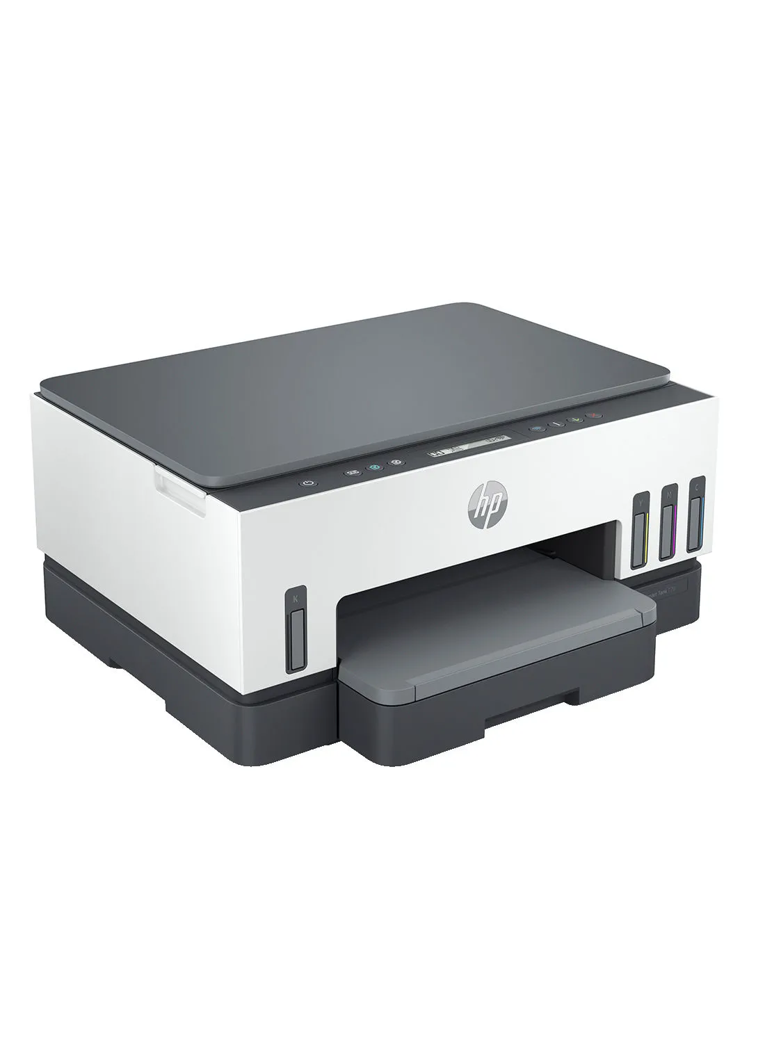 HP Smart Tank 720 All-in-One Printer Wireless, Print, Scan, Copy, Auto Duplex Printing, Print up to 18000 black or 8000 color pages [6UU46A] White/Grey