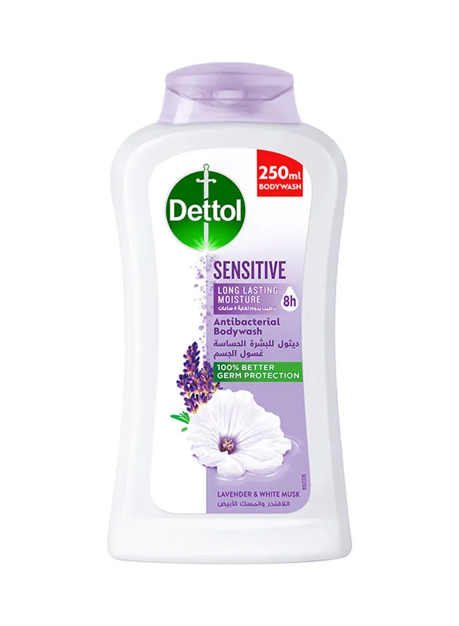 Dettol Sensitive Showergel And Bodywash Lavender And White Musk Fragrance 250ml