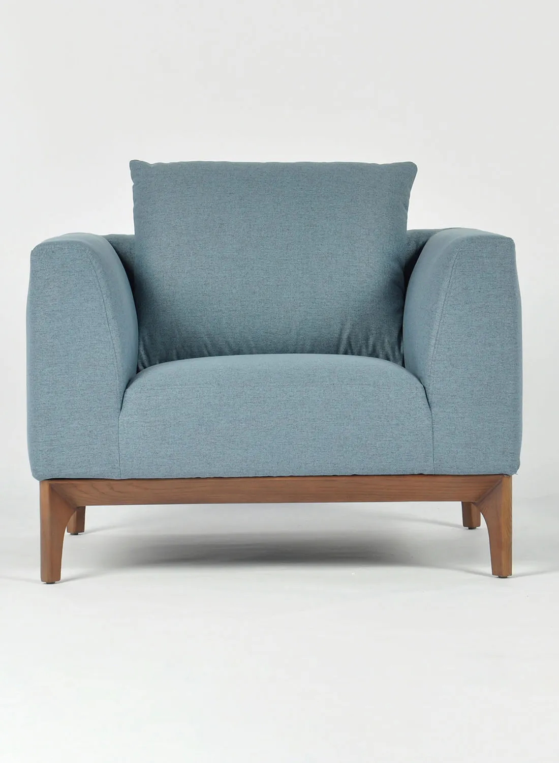 كرسي بذراعين سويتش - أريكة زرقاء من القماش المنجد - 97 × 88 × 80 سم - أريكة استرخاء