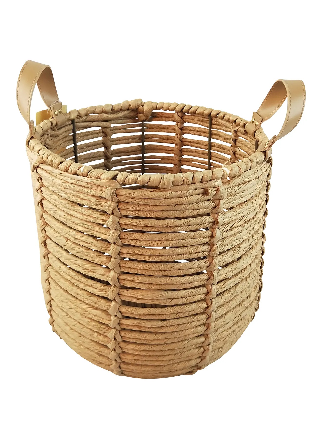 Amal Eco-Friendly Handmade Water Hyacinth Laundry Basket WL2021 - 1025 Original 30cm