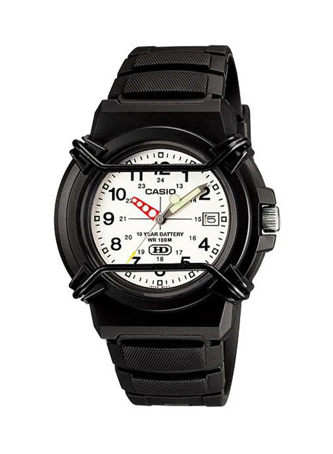 CASIO Men's Resin Analog Wrist Watch HDA-600B-7BVDF - 41 mm - Black