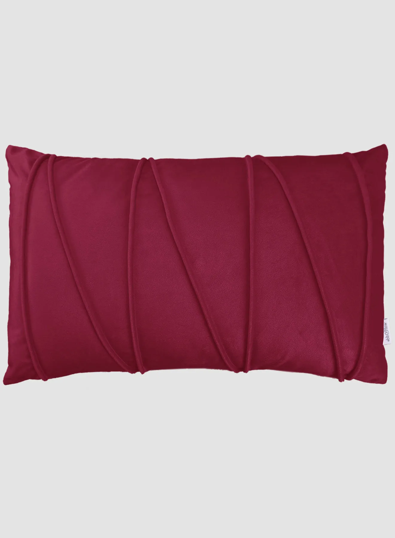 ebb & flow 3D Velvet Cushion  II,Unique Luxury Quality Decor Items for the Perfect Stylish Home Red 30 x 50cm