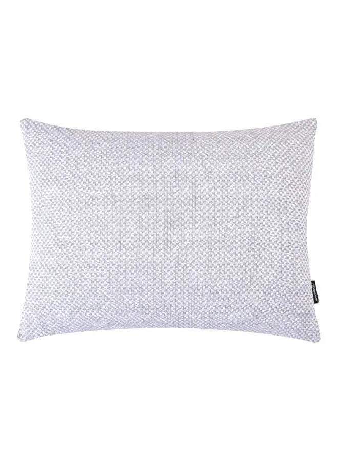 CALVIN KLEIN Decorative Cushion - , Size 40X40 Cm Silver - 100% Cotton Bed Sheet Bedroom Or Living Room Decoration