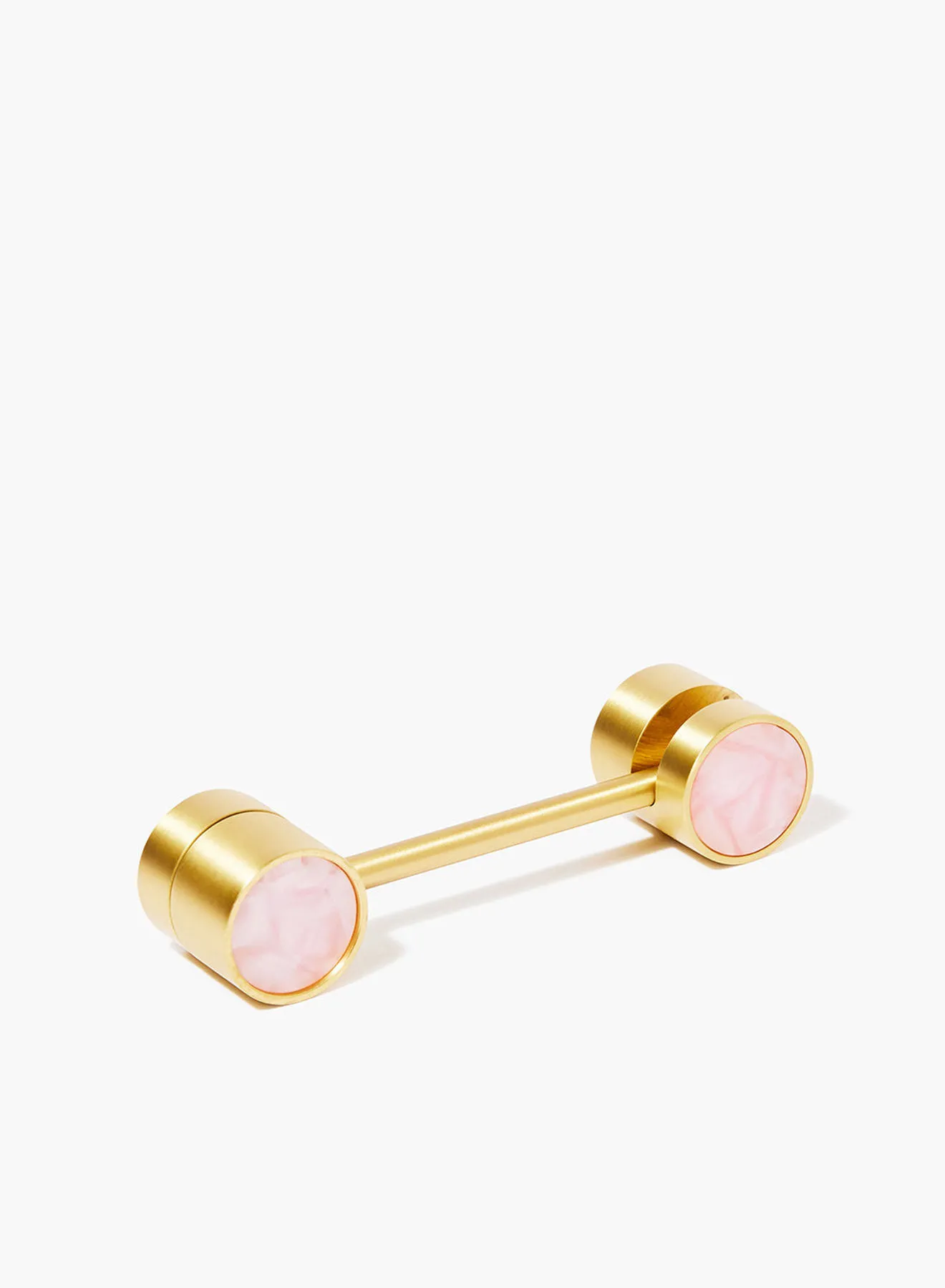 Amal Nordic Style Cabinet Drawer Pulls Knob Latch Peachy Pink/Brass 84 x 26 x 28millimeter