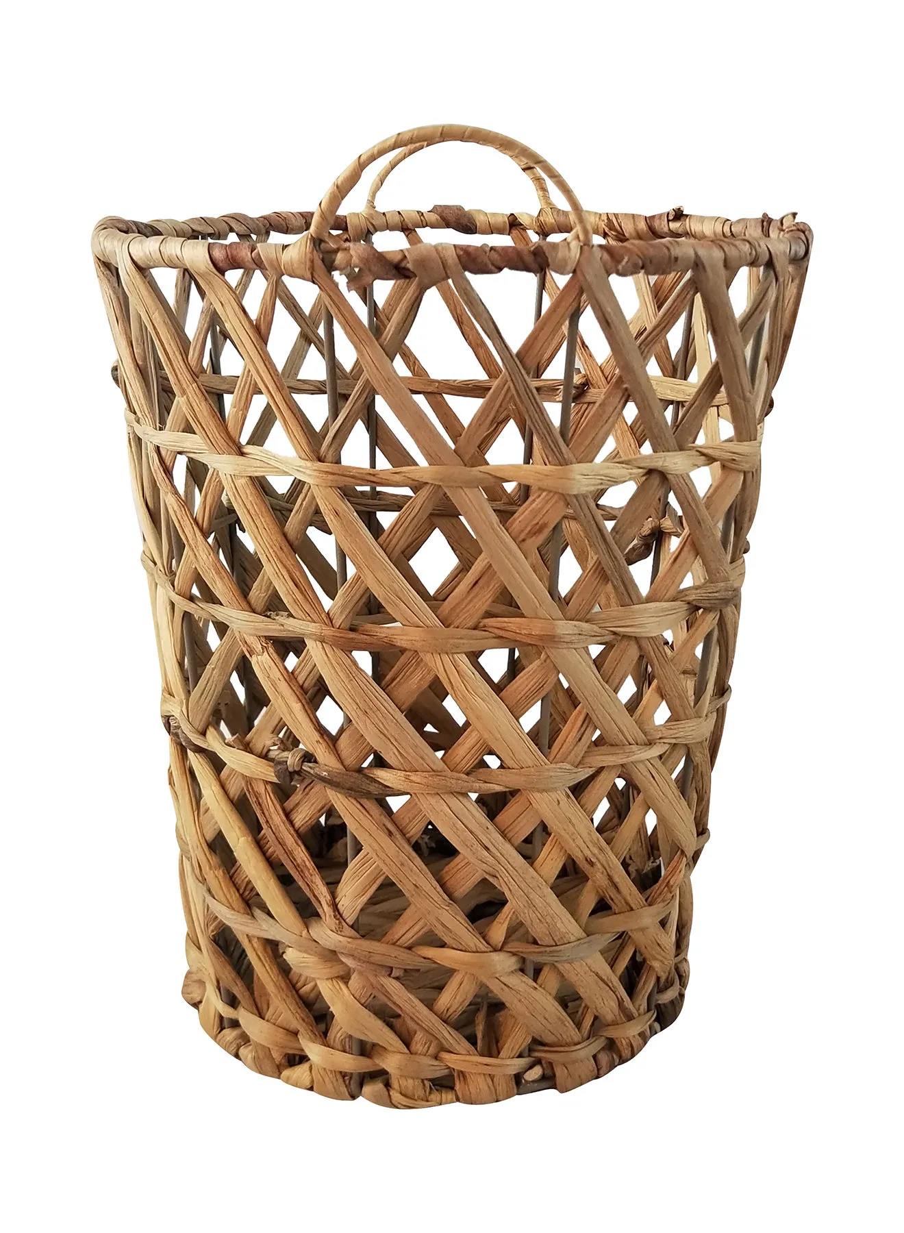 Amal Eco-Friendly Handmade Water Hyacinth Laundry Basket WL2021 - 1030 Original 30cm