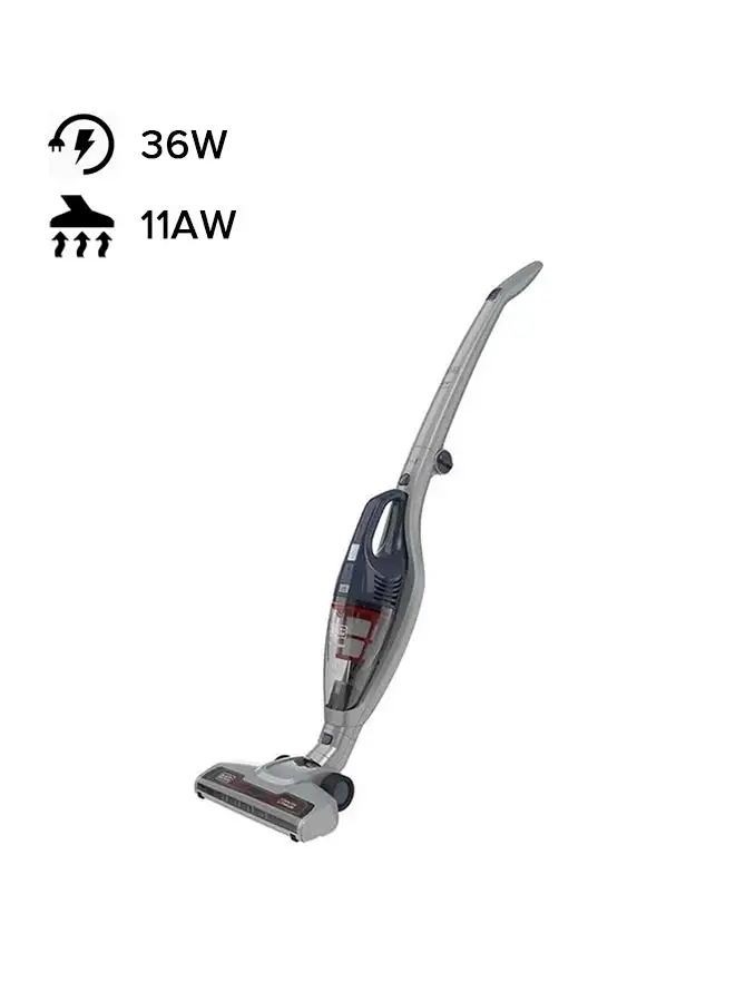 BLACK+DECKER Stick Vacuum Cleaner with 2 in 1 Function and extensive accessories 500 ml 36 W SVB520JW-B5 Grey/Red