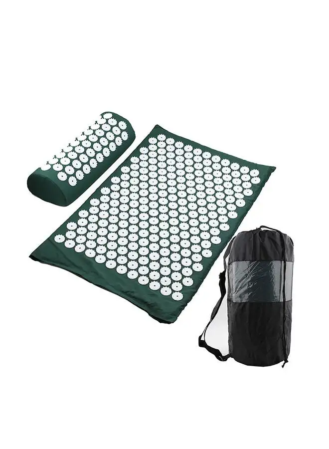 Toshionics Pain Relief Acupressure Mat and Pillow Set, Chronic Back Pain Treatment - Relieves Your Stress of Lower Upper Back and Sciatic Pain