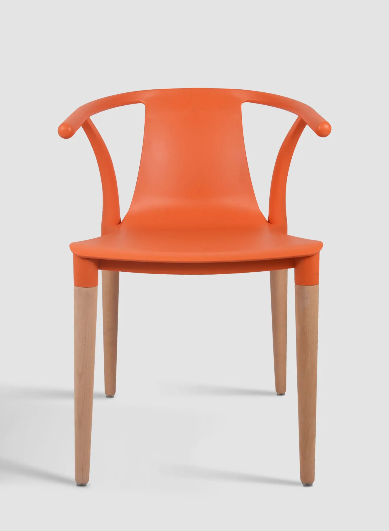 Switch Dining Chair In Orange Plastic Chair Size 55.6 X 56 X 76.2