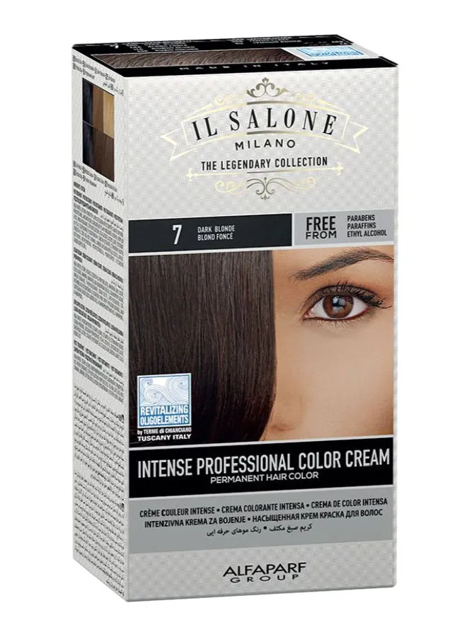 IL SALONE Intense Professional Permanent Hair Color Cream 7 Dark Blonde 15ml