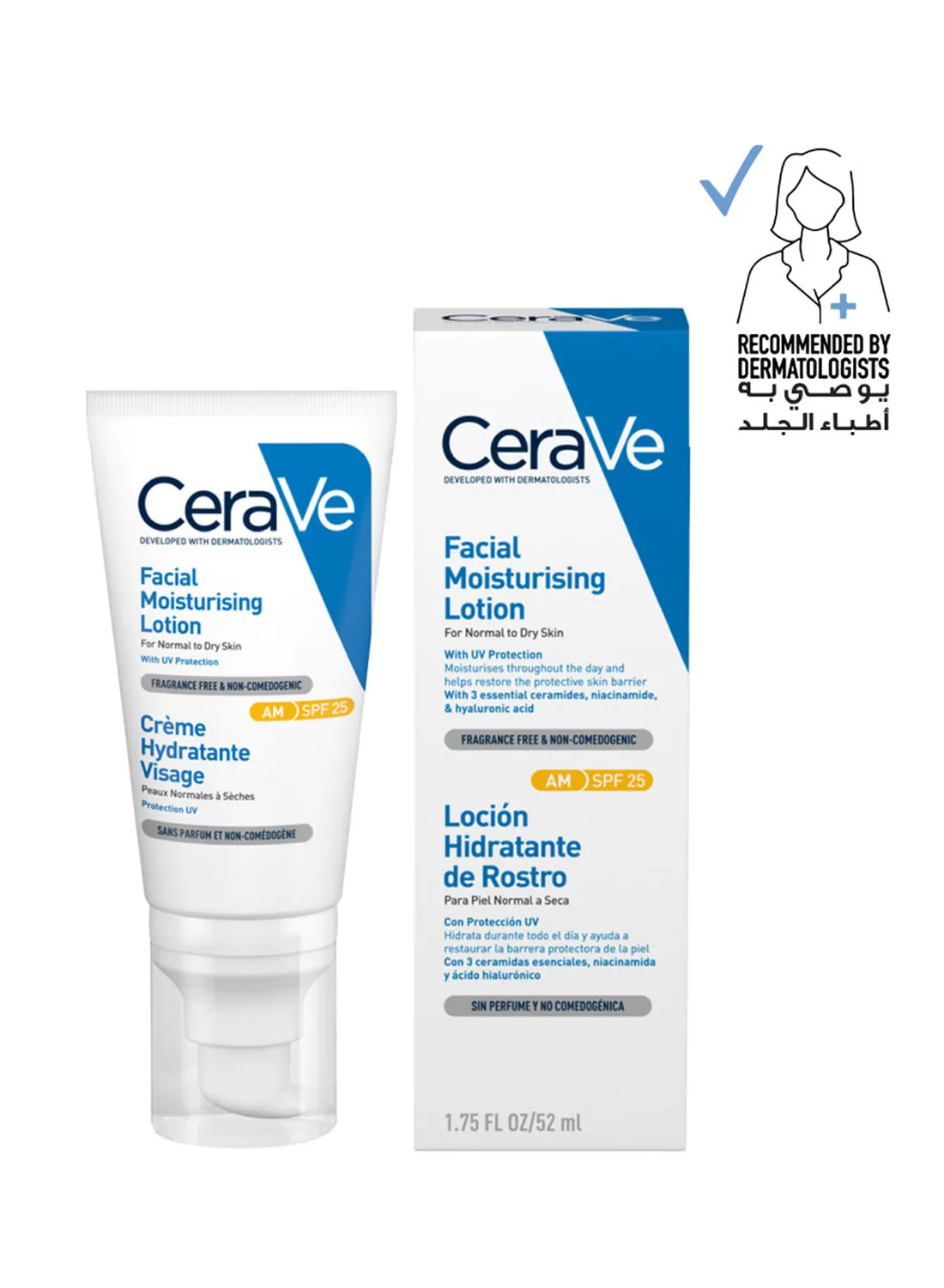 CeraVe Am Facial Moisturizing Lotion Spf25 With Hyaluronic Acid 52ml