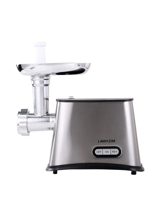 LAWAZIM Electric Food Meat Grinder 1 kg 1500 W 05-2106-01 Grey/Black