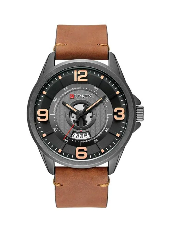 CURREN Men's Water Resistant Analog Wrist Watch 8305 - 45 mm - Brown