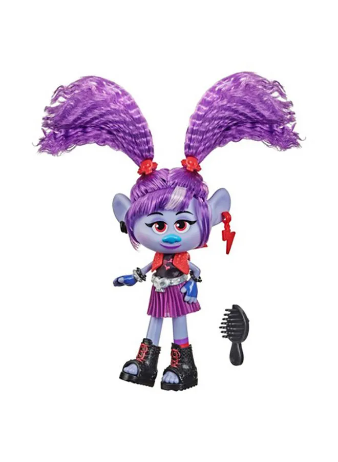 Trolls Rockstar Val Fashion Doll with Outfit, Shoes, and More