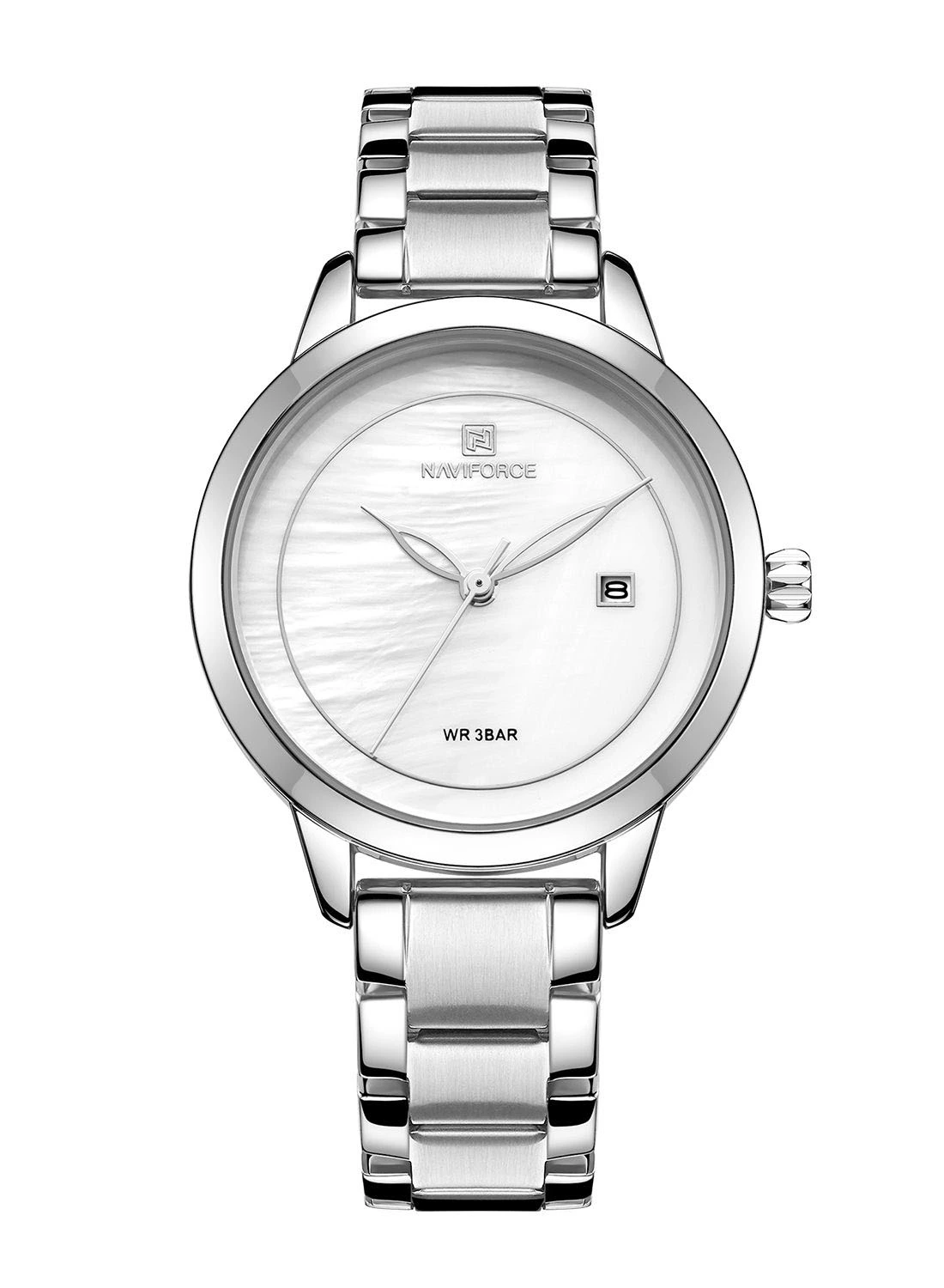 NAVIFORCE Women's Stainless Steel Analog Wrist Watch NF5008 S/W
