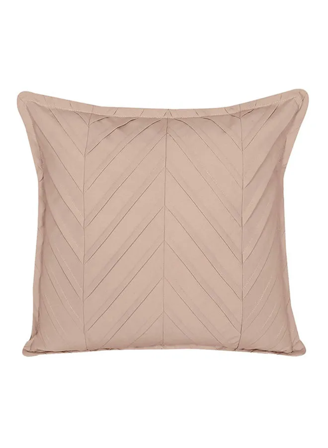 Hometown Square Shaped Decorative Cushion Cover Pink/Beige 40X40cm
