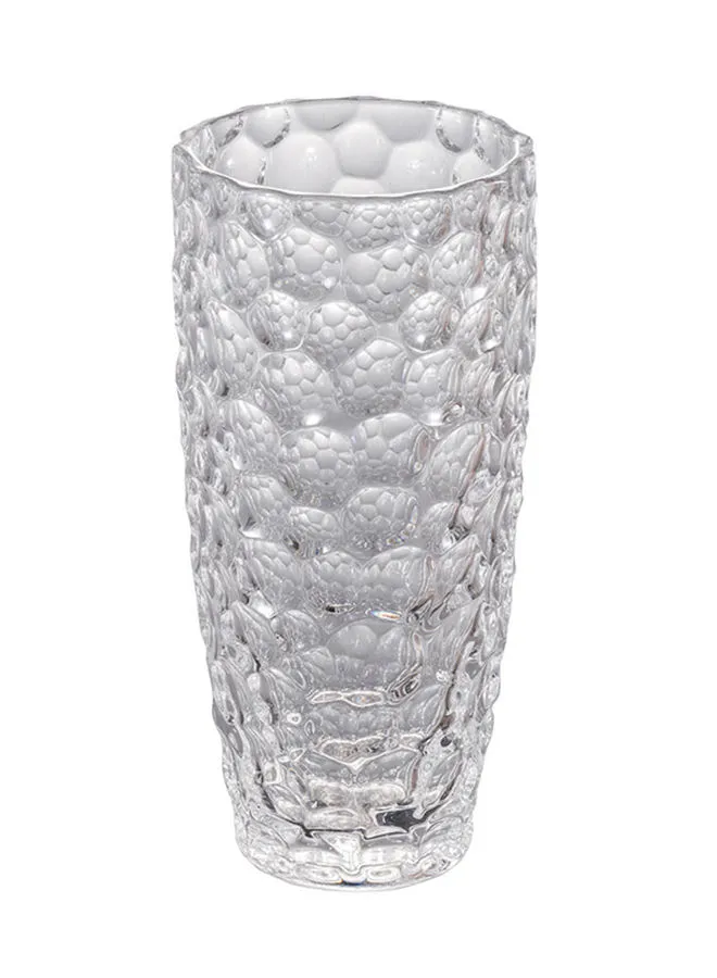 ebb & flow Modern Ideal Design Glass Flower Vase Unique Luxury Quality Material For The Perfect Stylish Home Clear 16 X 16 X 34.8cm