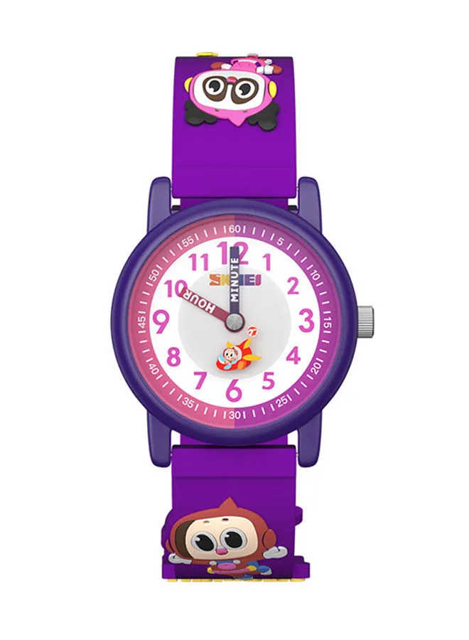 SKMEI Kids' Silicone Strap 3Bar Waterproof Clock Quartz Cartoon Wrist Watch YZ1005