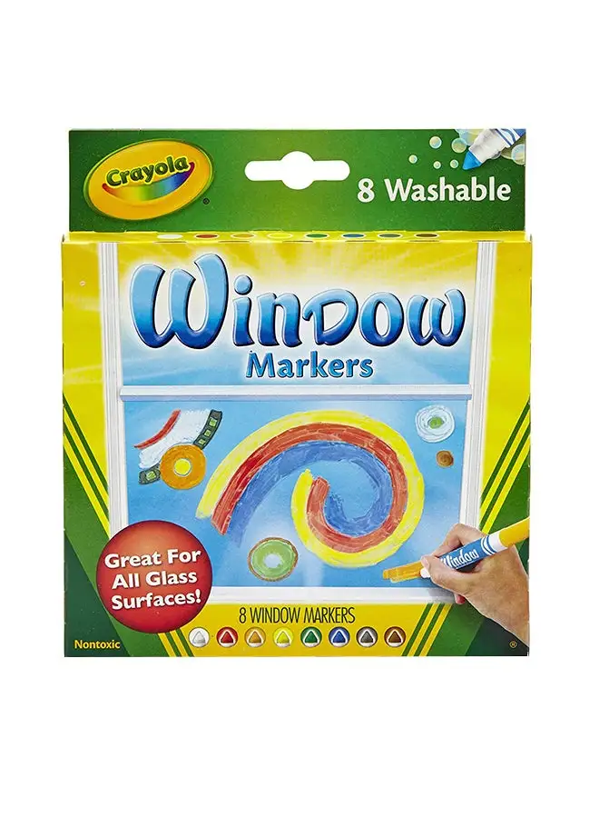 Crayola 8-Piece Window Marker Set