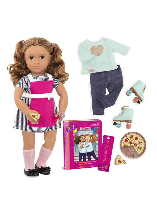 Our Generation Our Generation - Deluxe Isa Diner Doll W/ Book