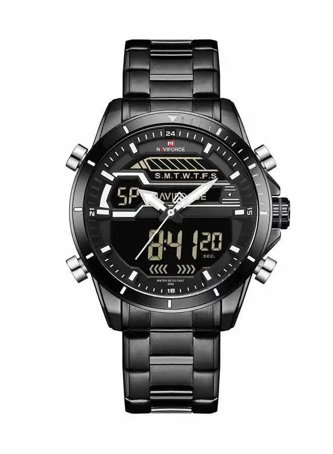 NAVIFORCE Men's Stainless Steel Strap Analog Wrist Watch NF9133