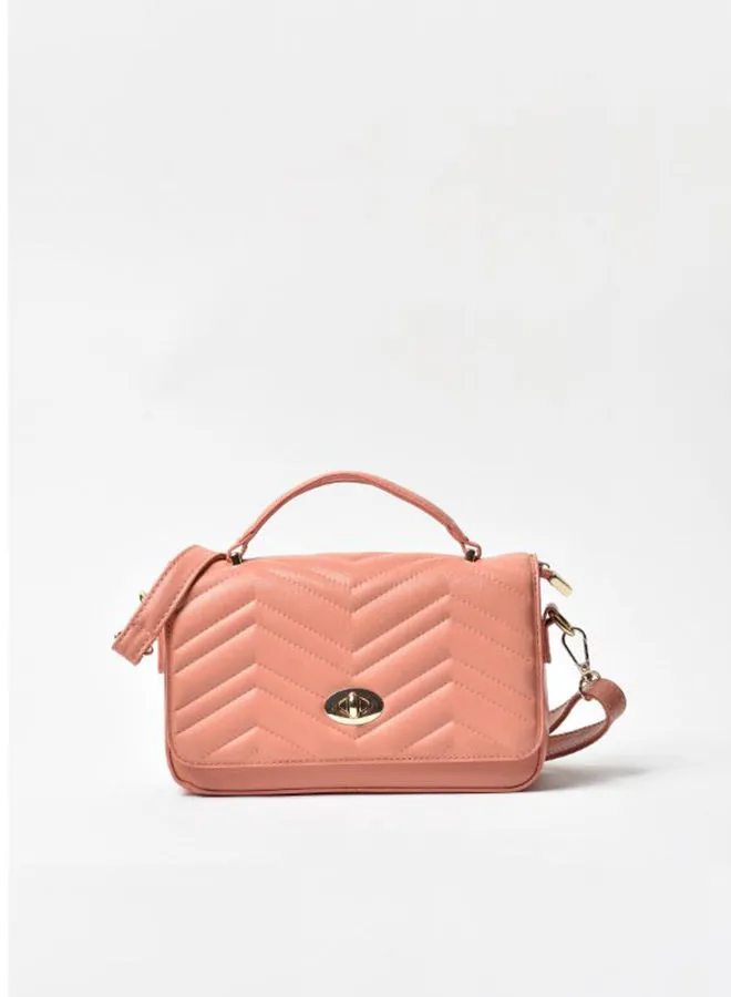 Jove Stylish Casual PU Crossbody Bag For Women Pink