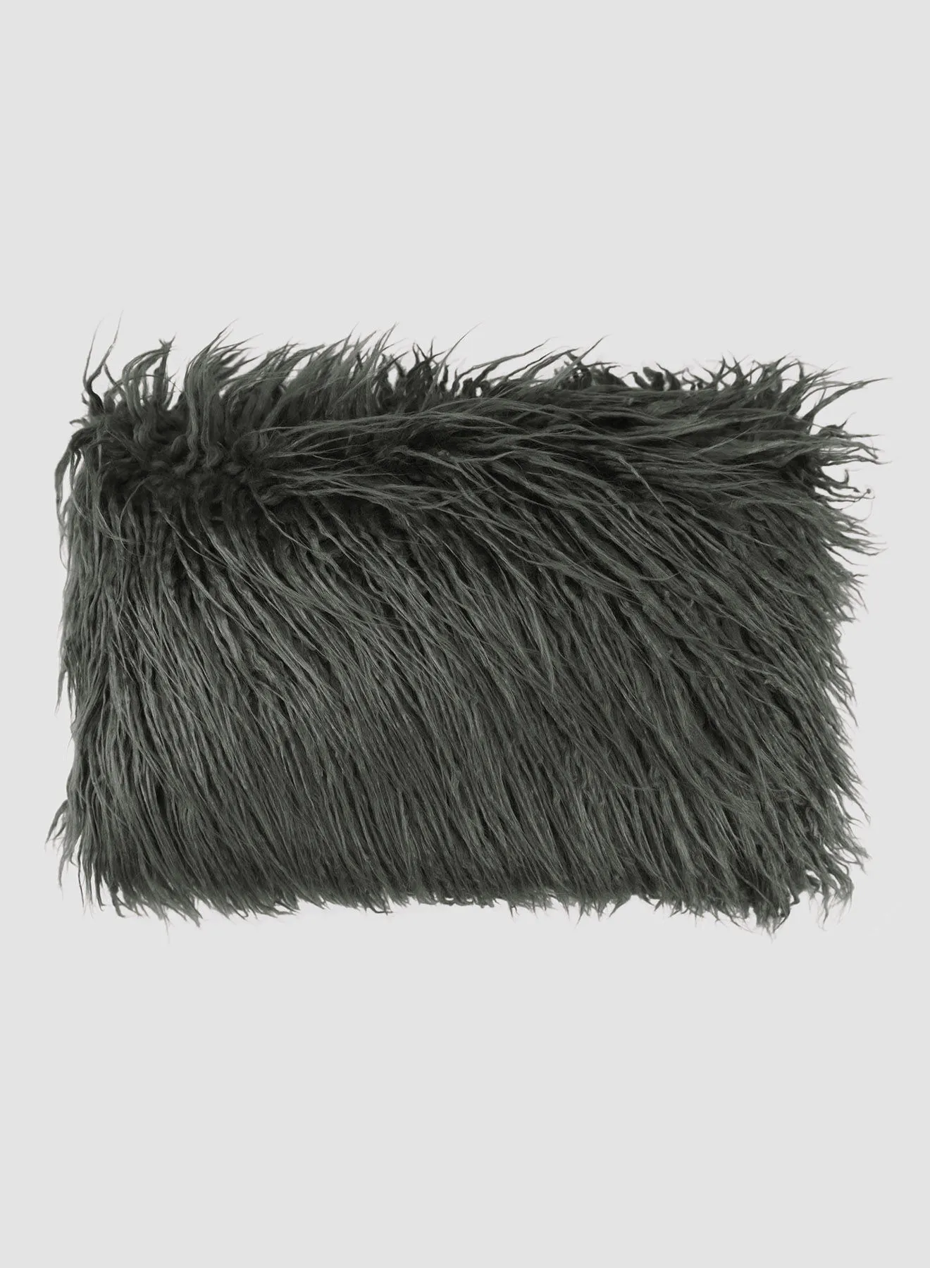 ebb & flow Faux Fur Cushion, Unique Luxury Quality Decor Items for the Perfect Stylish Home Grey 30 x 50cm
