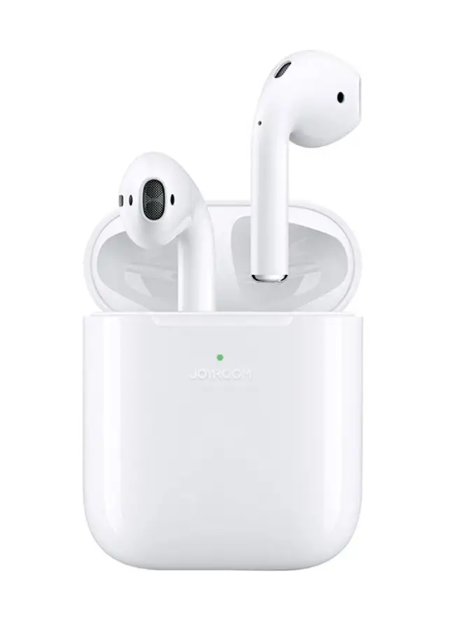 JOYROOM JR-T03S TWS Semi In-Ear Earphones Wireless Earbuds With Power Box And Protective Cover Standard Version White
