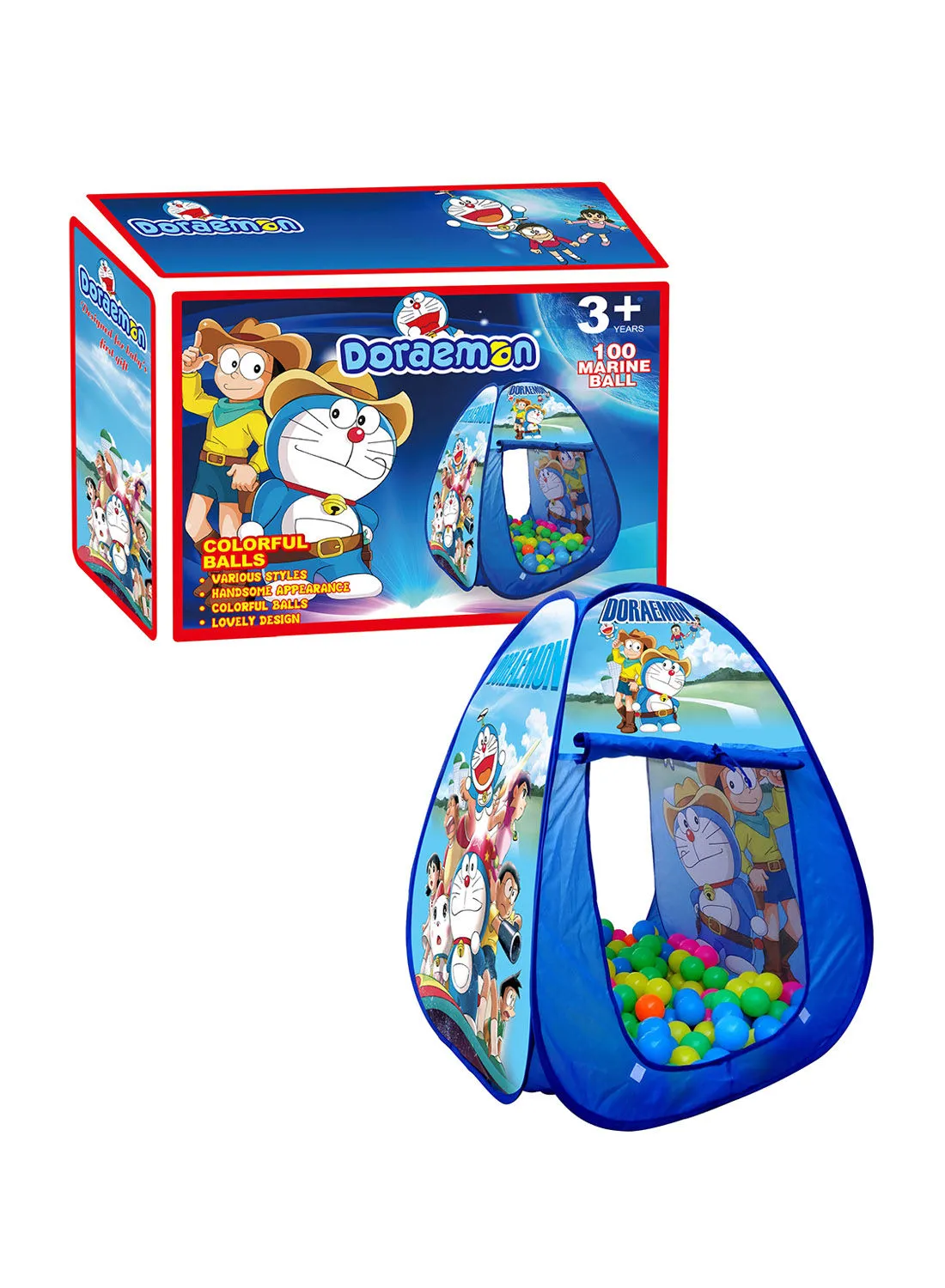 Generic Doraemon Tent With 100 Marine Balls
