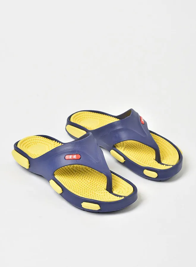 QUWA Slip-On Flip Flops Yellow/Blue