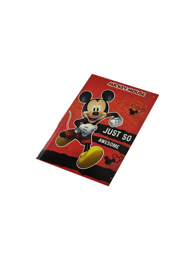 Disney Mickey Notebook A5 ENG Red/Multicolour