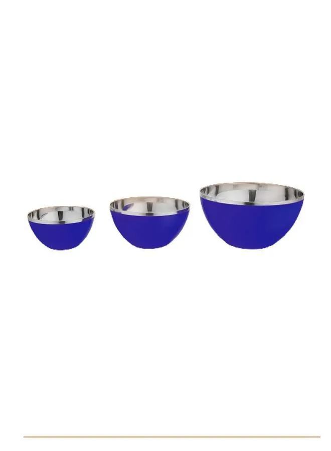 Ravenn 3-Piece Plastic Bowl Set Blue