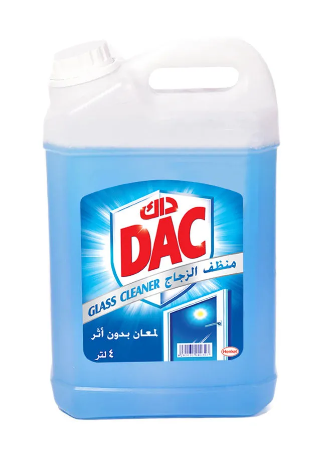 Dac Glass Cleaner Spotless Shining  And Streak Free Blue 4Liters