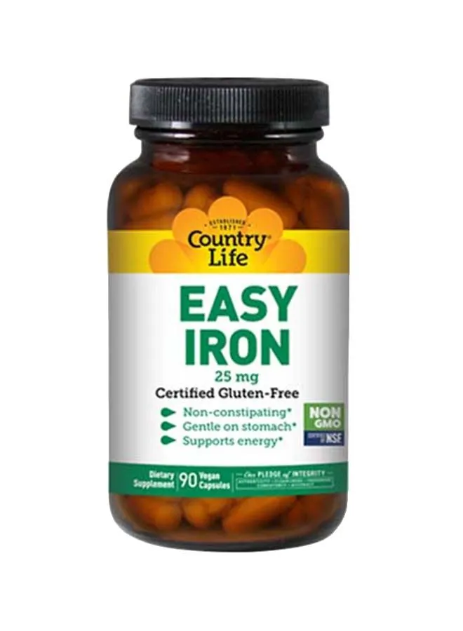 Country Life Easy Iron 25 mg Capsules 90's
