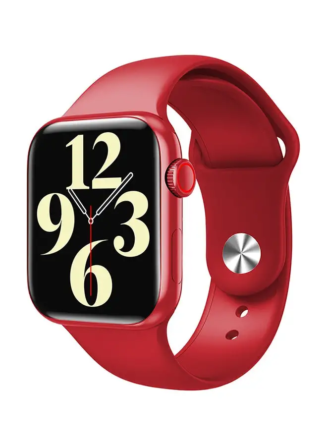 ساعة FitPro Series 7 الذكية باللون الأحمر