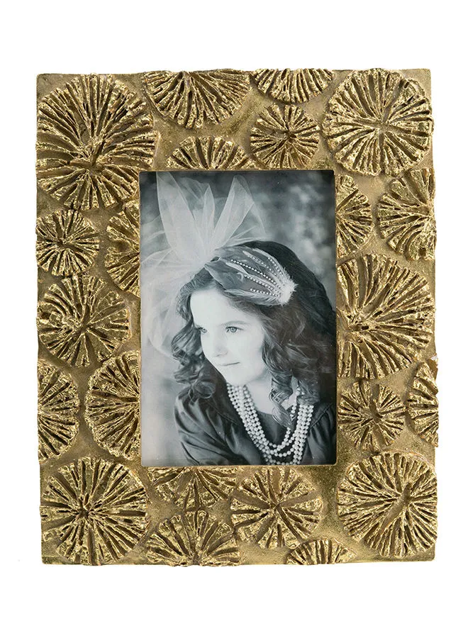 ebb & flow Photo Frame Gold  Unique Luxury Quality Material for the Perfect Stylish Home Gold 18.5 X 2 X 23.5cm