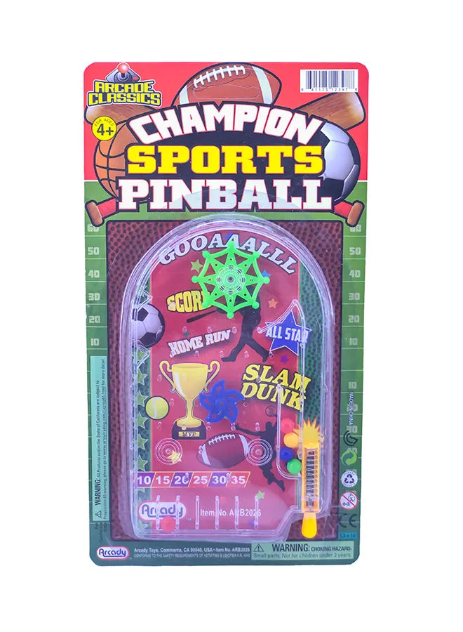 ARCADY Hand Mini Sports Pinball Game On Blister Card