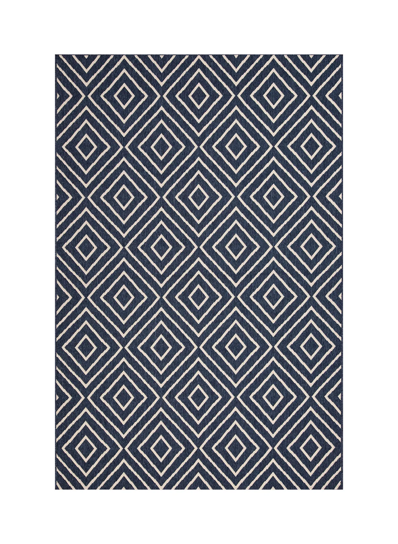 ebb & flow L. Tributary Outdoor Unique Luxury Quality Material Carpet For The Perfect Stylish Home 1053B Blue/White 280 x 380cm